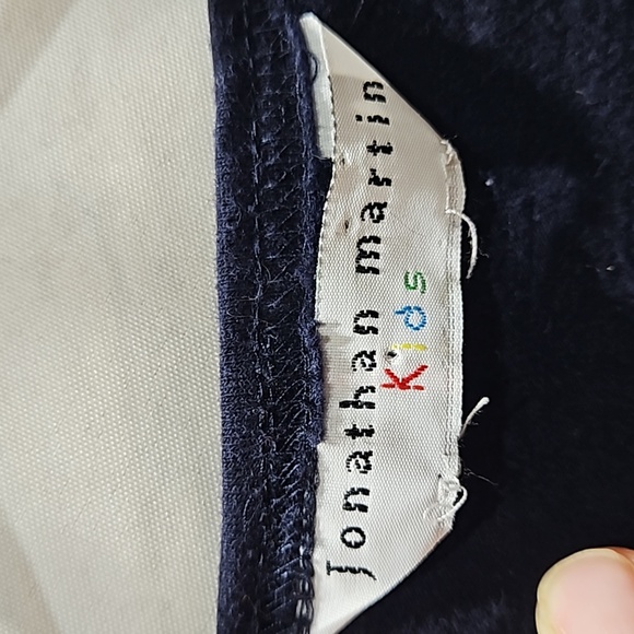 VINTAGE GIRL'S DRESS, Jonathan Martin Kids, Navy, Black Cherry  Size 10/12, Maxi - Picture 5 of 10